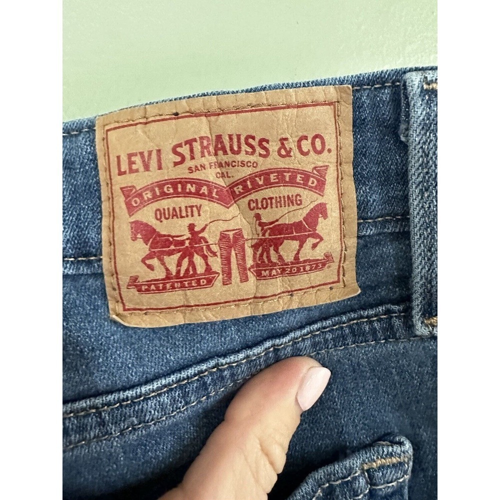 Levi’s 726 Flare Jeans Women’s Size 32x29 Dark Wash High Rise Slim Fit 5… - Picture 5 of 8